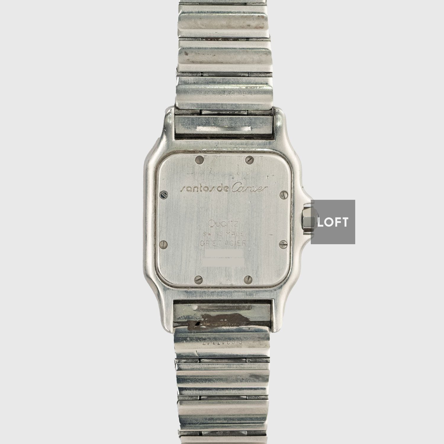 Cartier Santos Galbée Quartz Silver Dial Date 29 mm