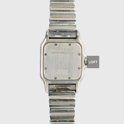 Cartier Santos Galbée Quartz Silver Dial Date 29 mm