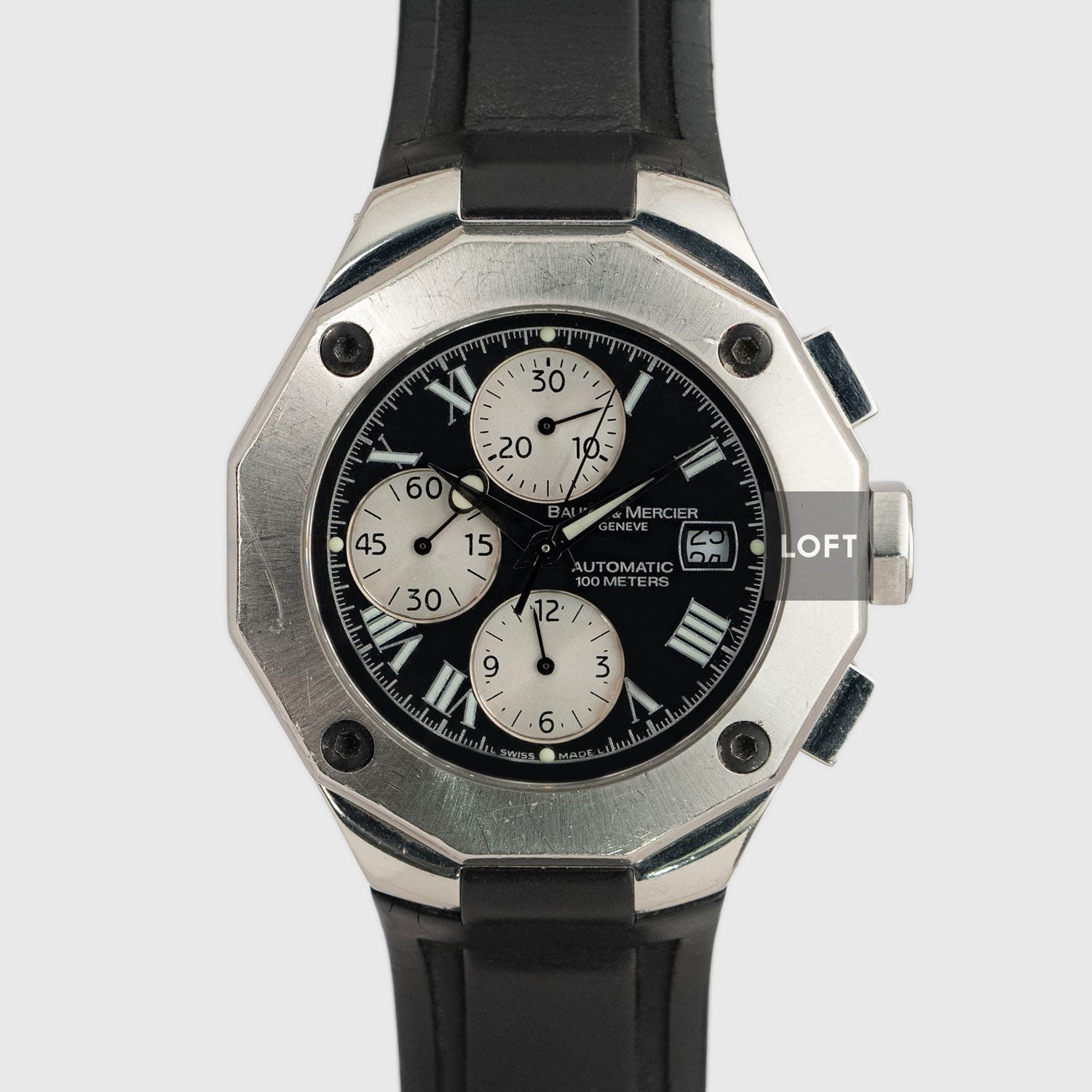 Baume & Mercier Riviera Chronograph Black Rubber 43 mm