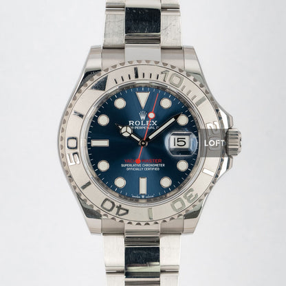 Rolex Yacht-Master Oystersteel / Platinum Blue Dial 40 mm