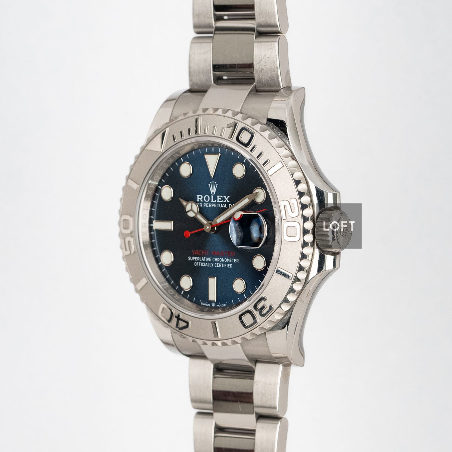 Rolex Yacht-Master Oystersteel / Platinum Blue Dial 40 mm
