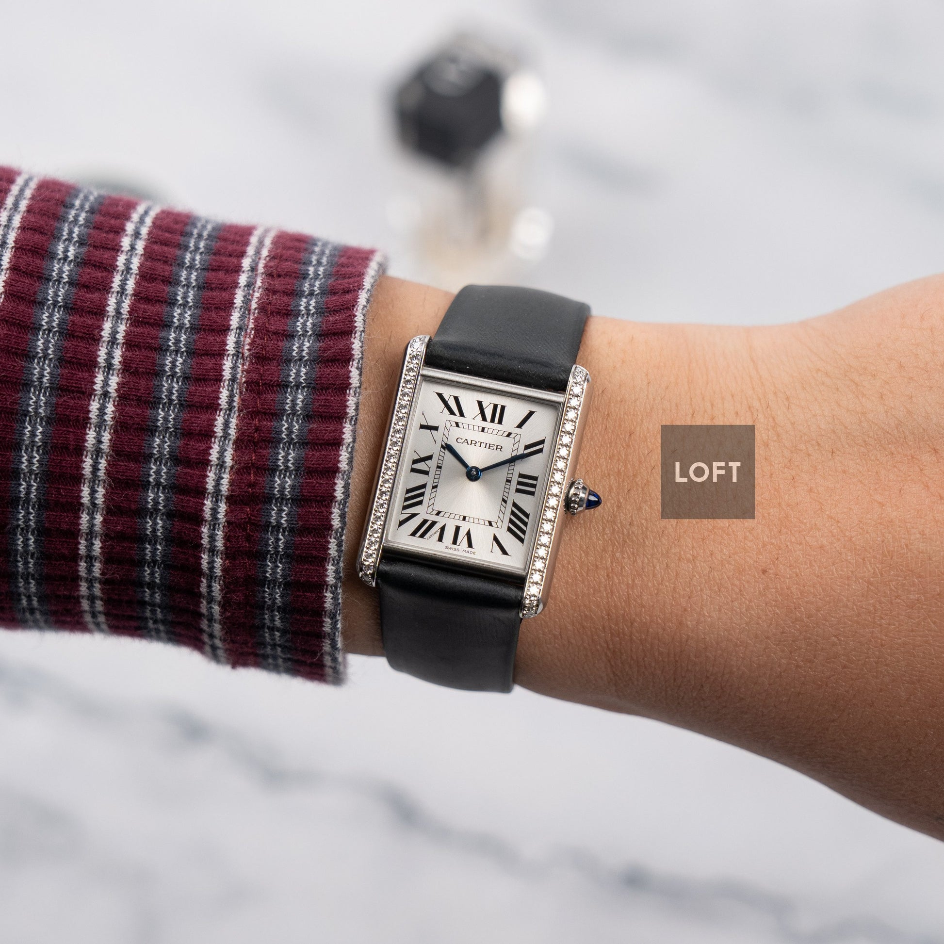Cartier Tank Must Quartz Steel/Diamonds 25,5 mm