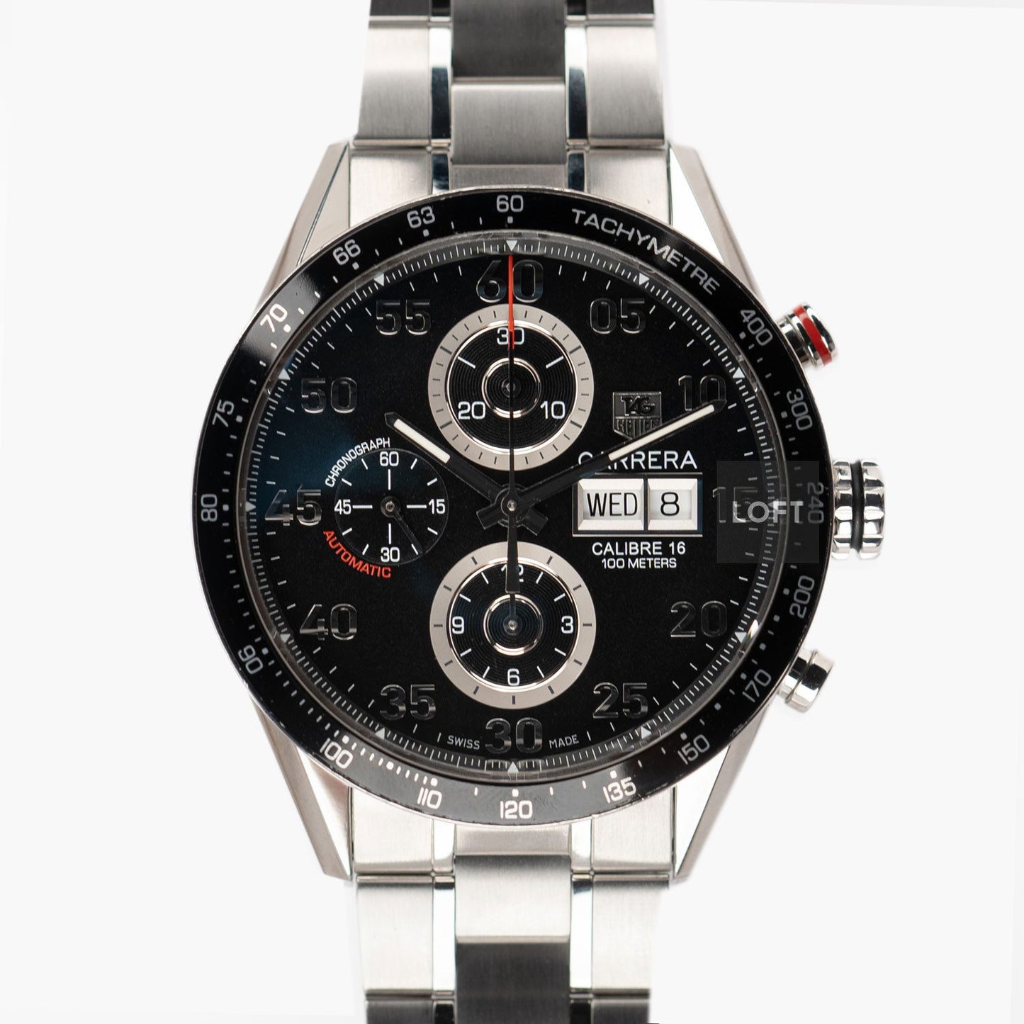 TAG Heuer Carrera Calibre 16 Day Date Automatic Chronograph 43 mm