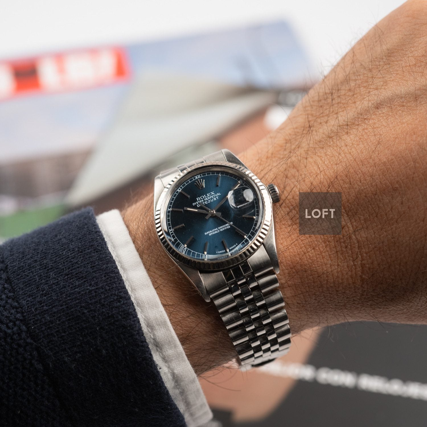 Rolex Datejust Blue Dial Jubilee Bracelet 36 mm