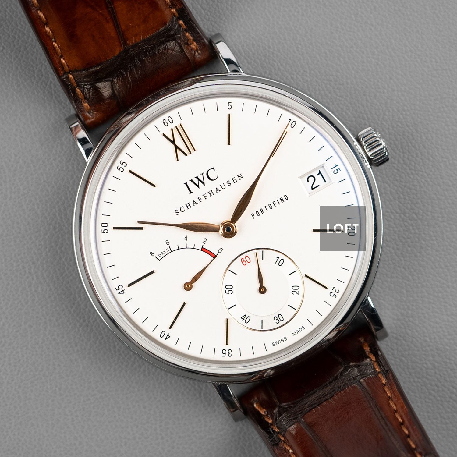 IWC Portofino Handwound 8 Days Power reserve 45 mm