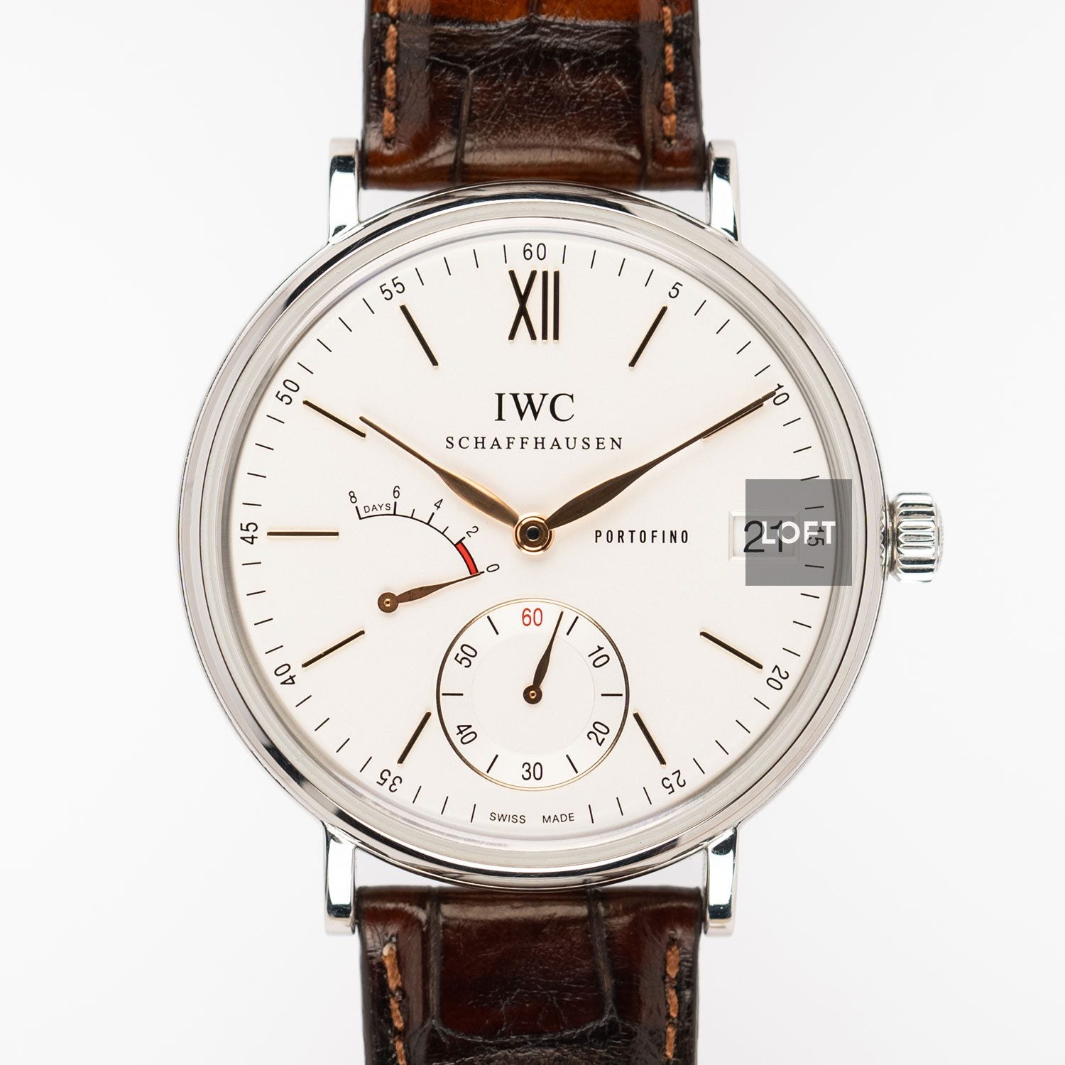 IWC Portofino Handwound 8 Days Power reserve 45 mm