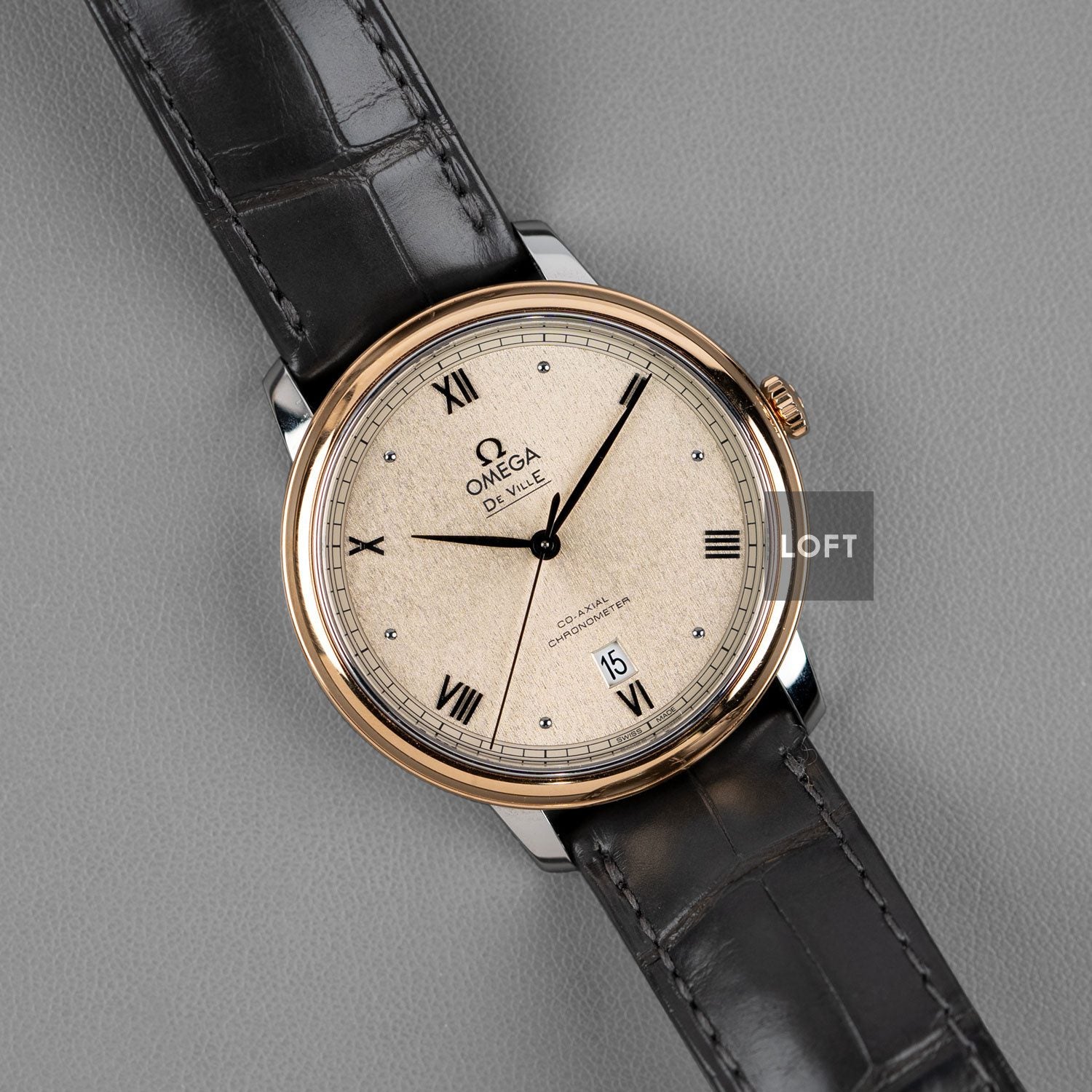 OMEGA De Ville ゴールド/ブラウン Prestige De Ville Yellow gold Master Chronometer Certified