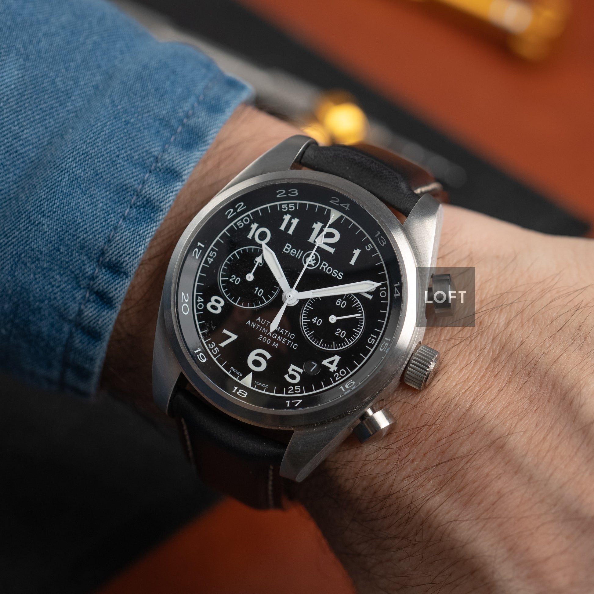 Bell & Ross BRV126BL Vintage Automatic Chronograph 42 mm
