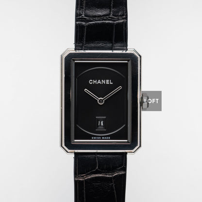 Chanel Boy-Friend Black Guilloche Dial Quartz 34 mm