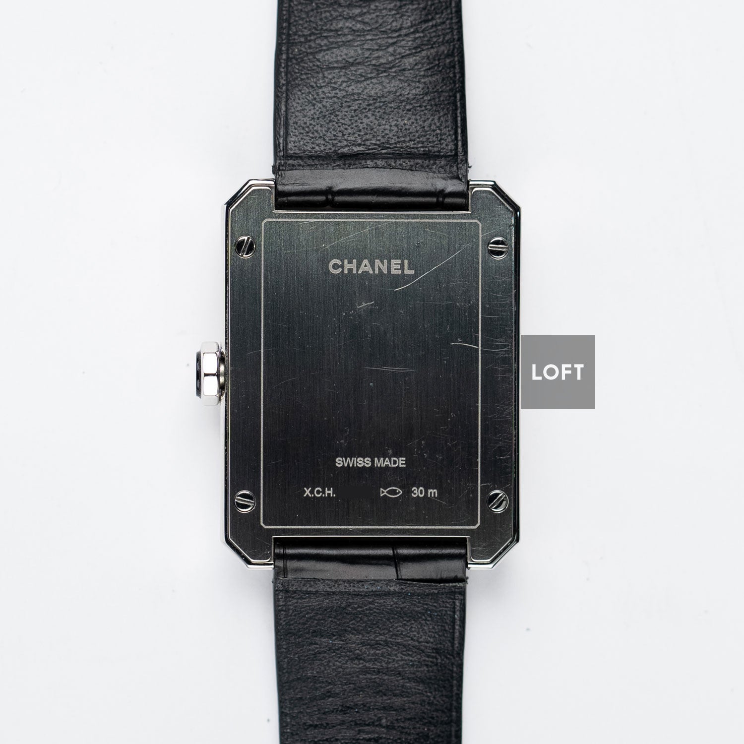 Chanel Boy-Friend Black Guilloche Dial Quartz 34 mm