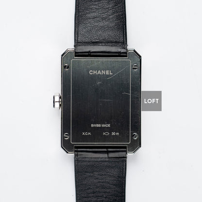 Chanel Boy-Friend Black Guilloche Dial Quartz 34 mm