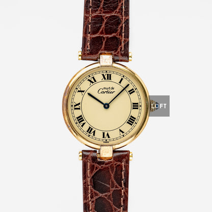 Cartier Must Vendôme Quartz Gold Plated 30 mm