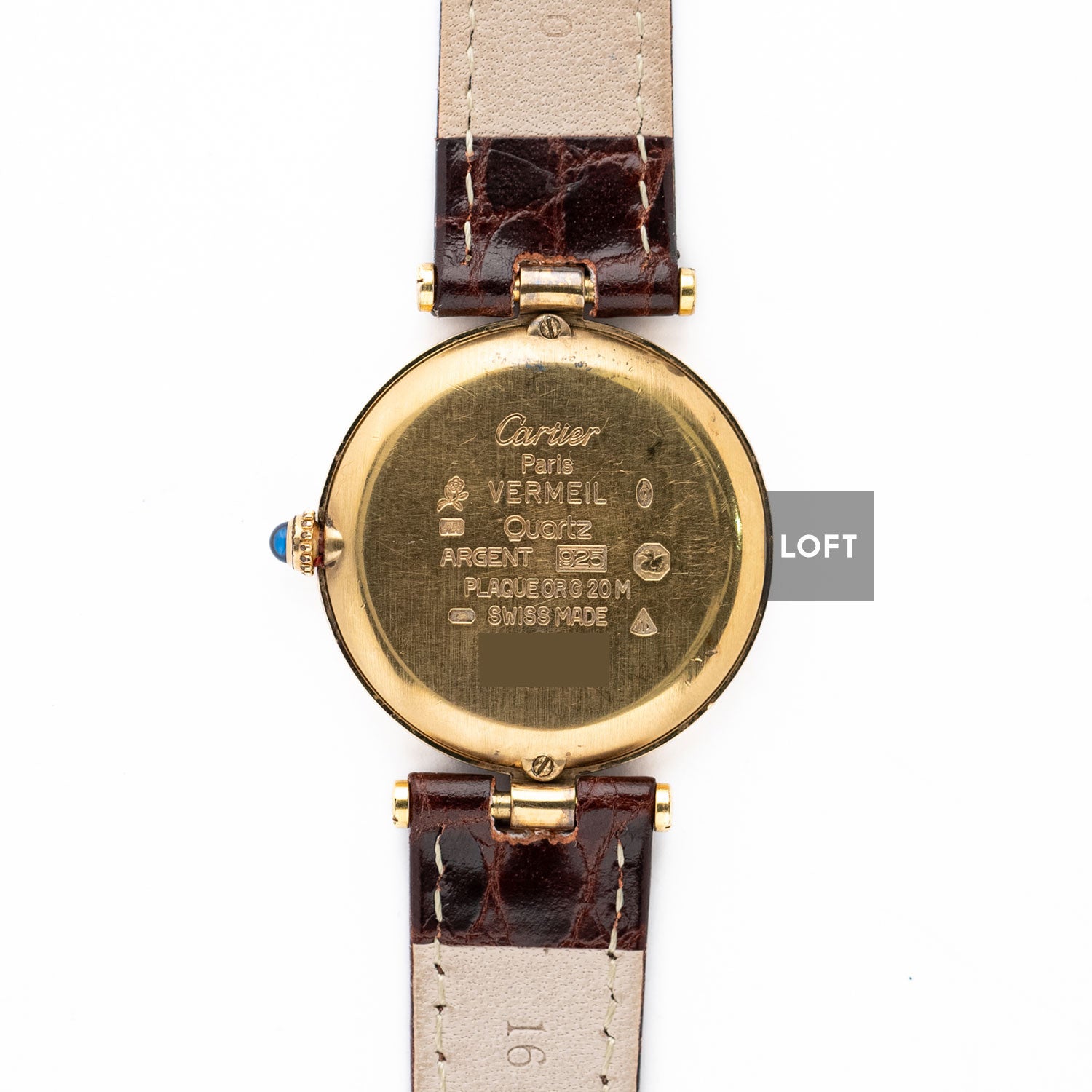 Cartier Must Vendôme Quartz Gold Plated 30 mm