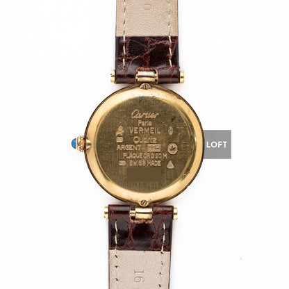 Cartier Must Vendôme Quartz Gold Plated 30 mm