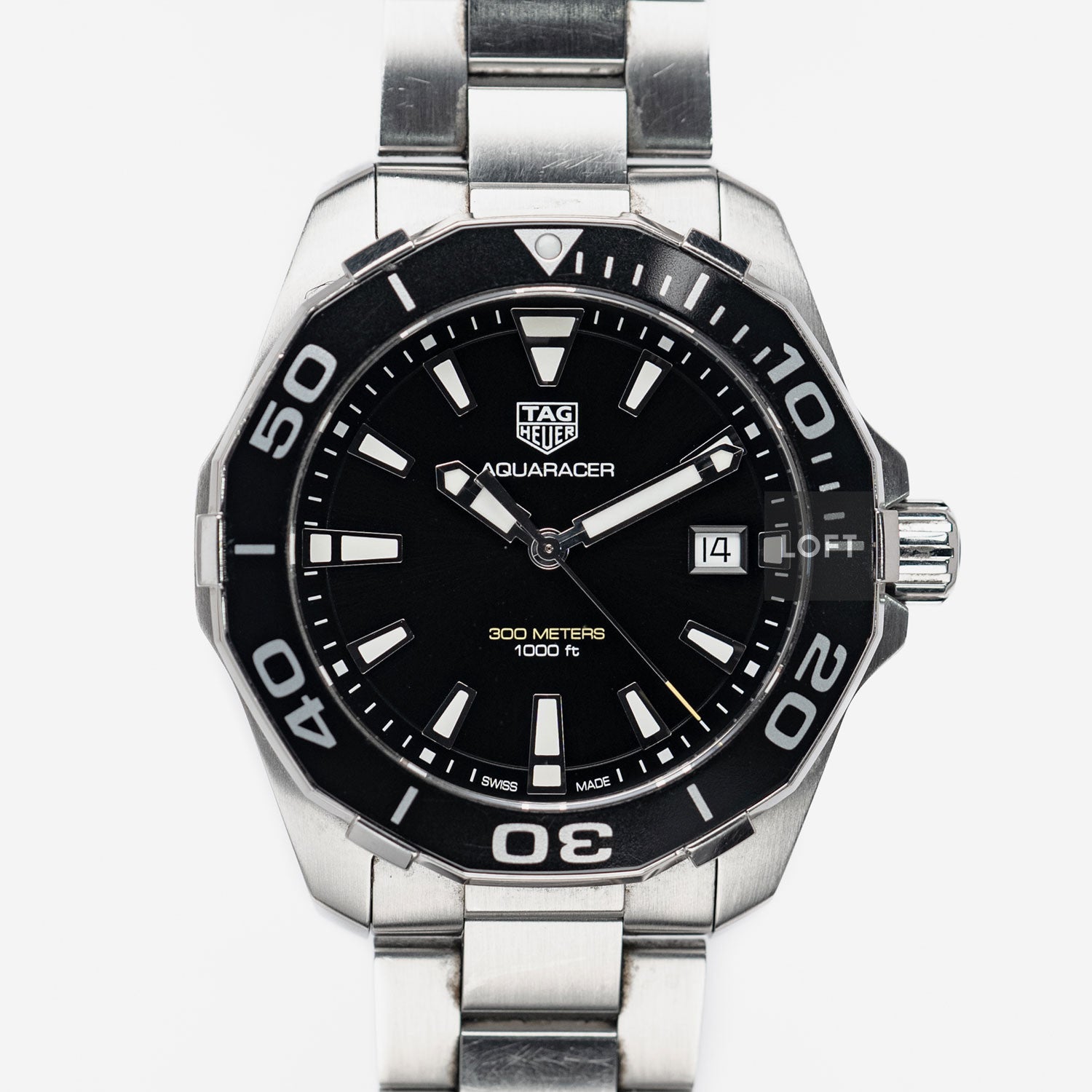 TAG Heuer Aquaracer 300M Quartz Date Black Dial 41 mm