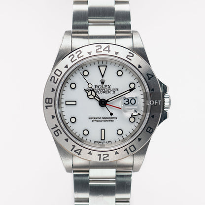 Rolex Explorer II 16570 GMT Polar Dial 40 mm