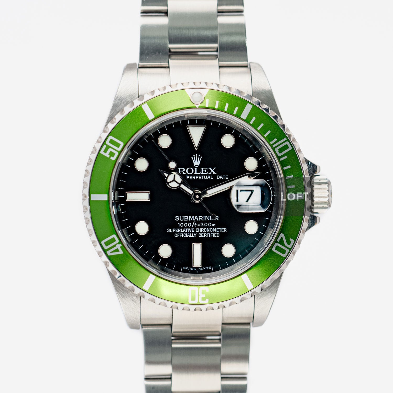 Rolex Submariner Date 16610 Kermit 40 mm