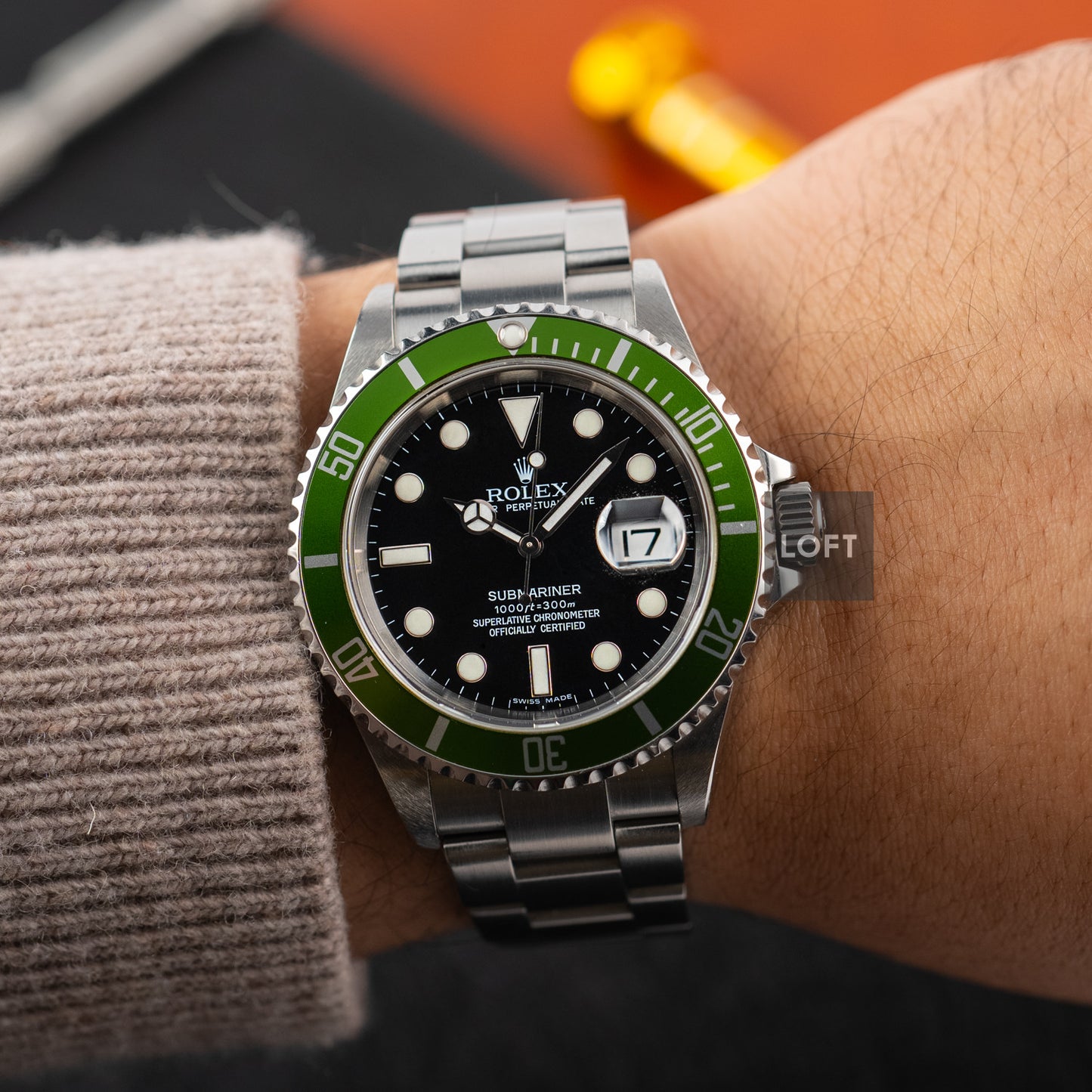 Rolex Submariner Date 16610 Kermit 40 mm