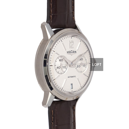 Vulcain 50s Presidents Chronograph Silver Dial 42 mm