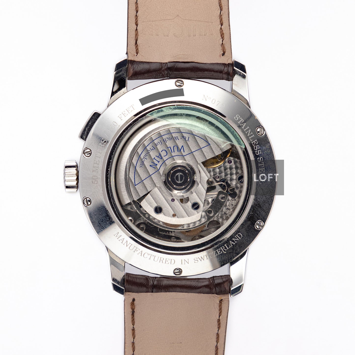 Vulcain 50s Presidents Chronograph Silver Dial 42 mm