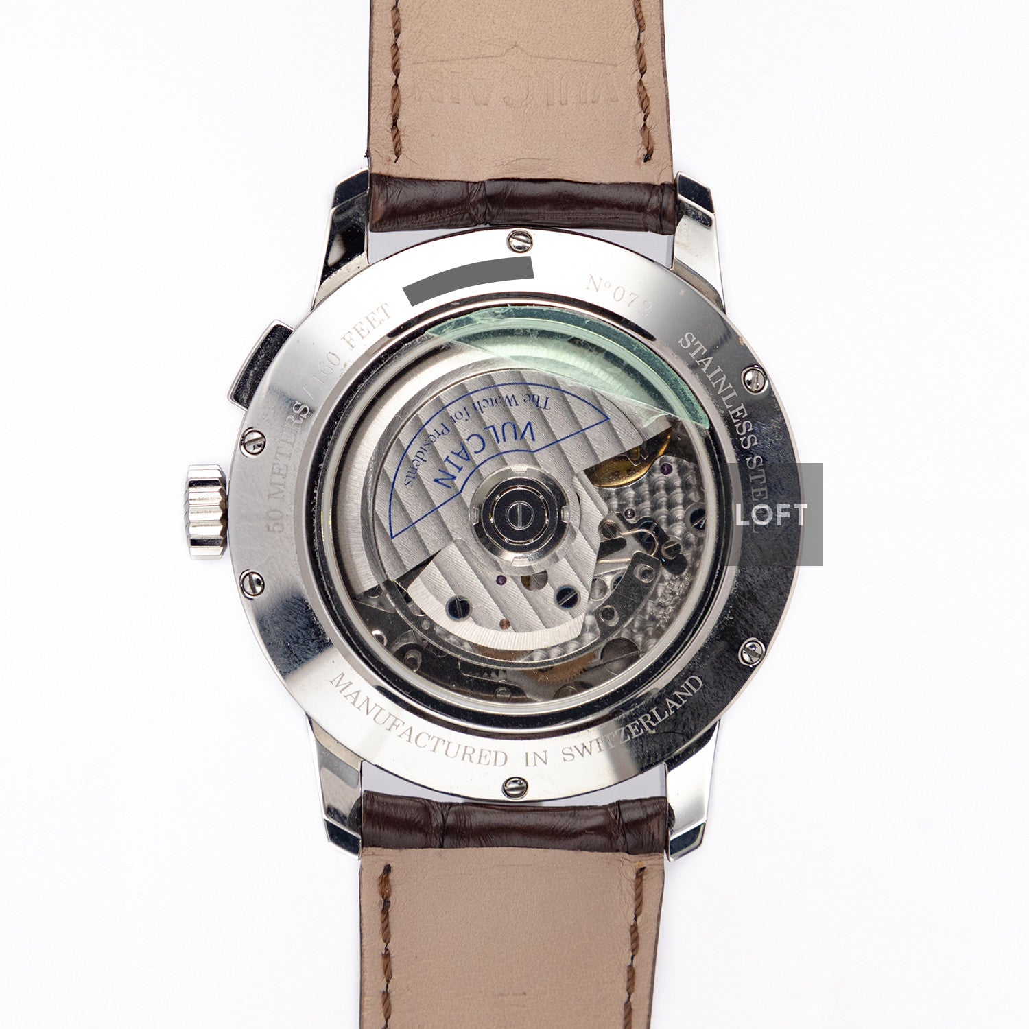 Vulcain 50s Presidents Chronograph Silver Dial 42 mm