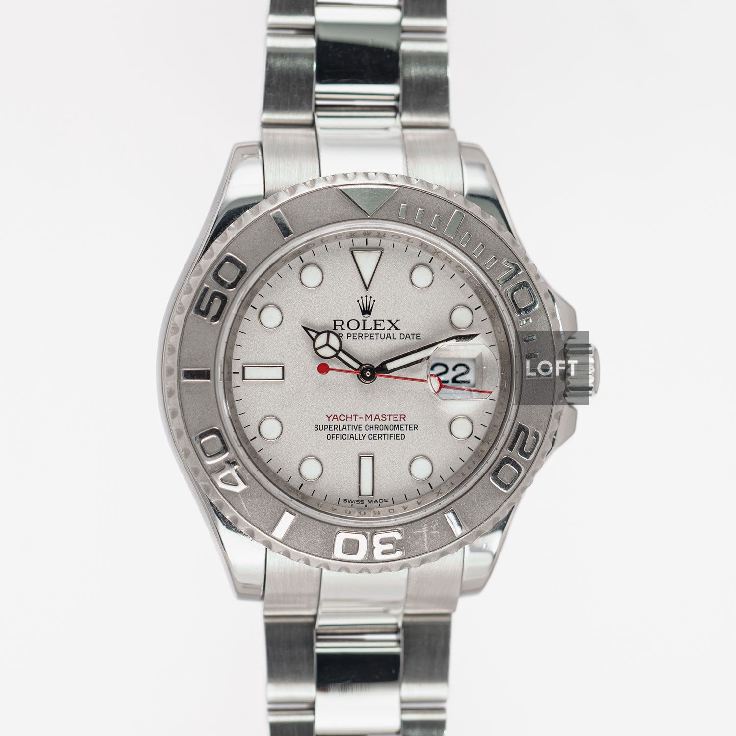 Rolex Yacht-Master 40 16622 Platinum Dial 40mm – LOFT