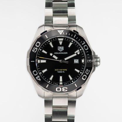 TAG Heuer Aquaracer 300M Quartz Black Dial 43 mm