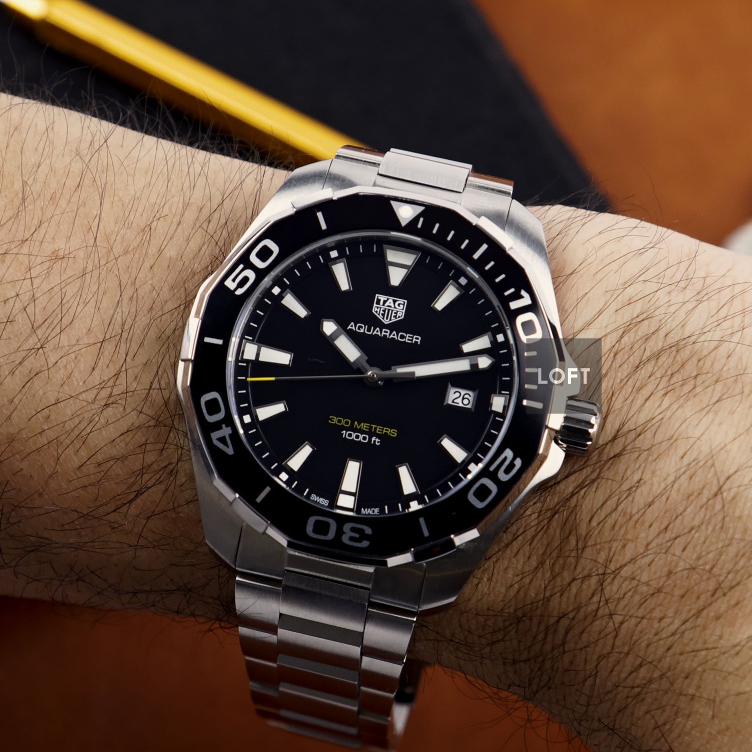 TAG Heuer 腕時計 TAG Heuer Aquaracer 300M Quartz Black Dial 43 mm – LOFT