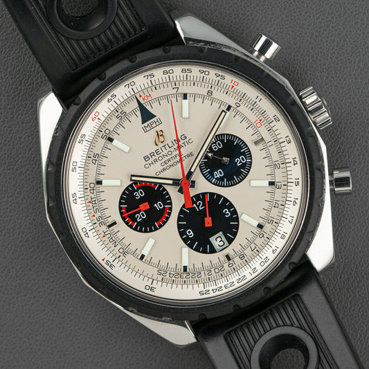 Breitling Chrono-Matic Chronograph Silver Dial 49mm