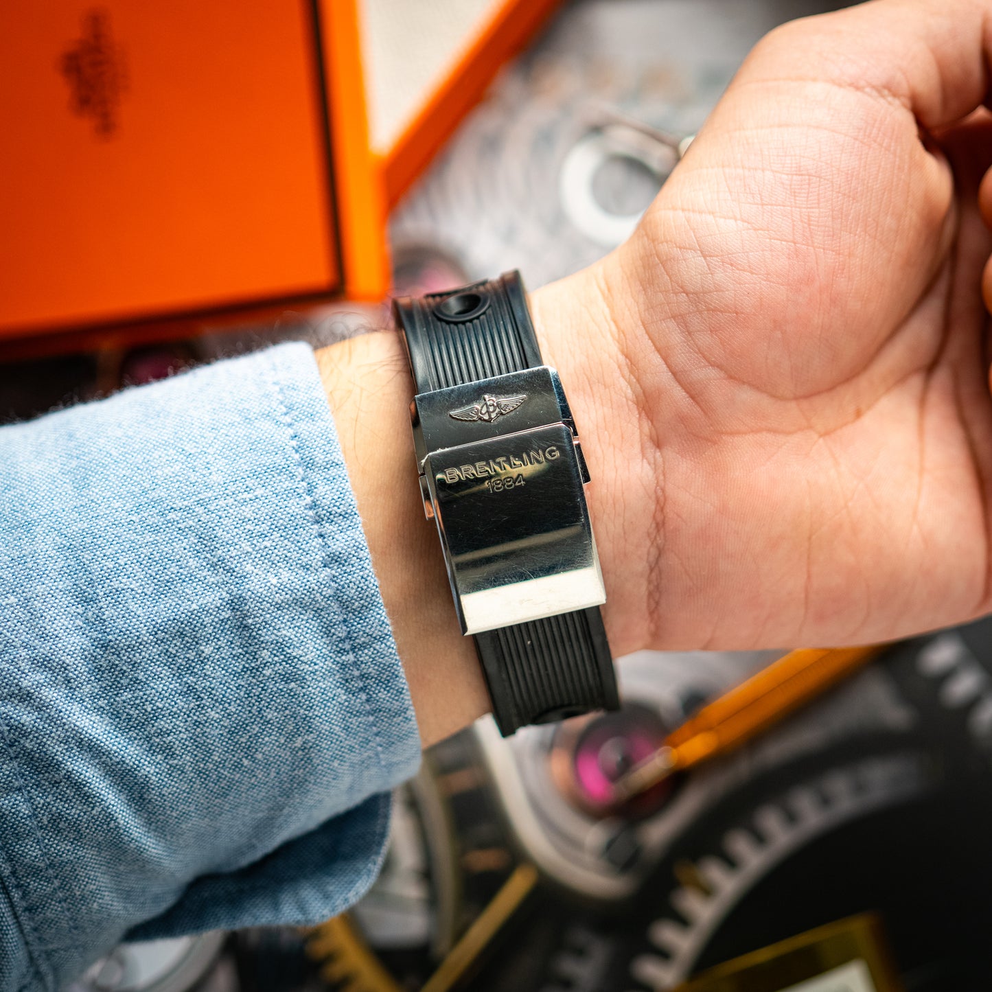 Breitling Chrono-Matic Chronograph Silver Dial 49mm