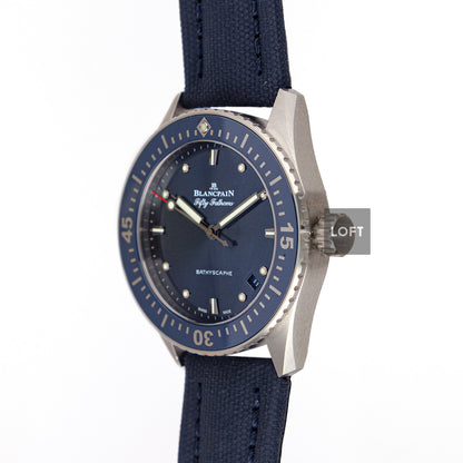 Blancpain Bathyscaphe Automatic Blue Dial 38 mm