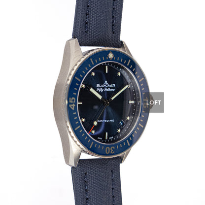 Blancpain Bathyscaphe Automatic Blue Dial 38 mm