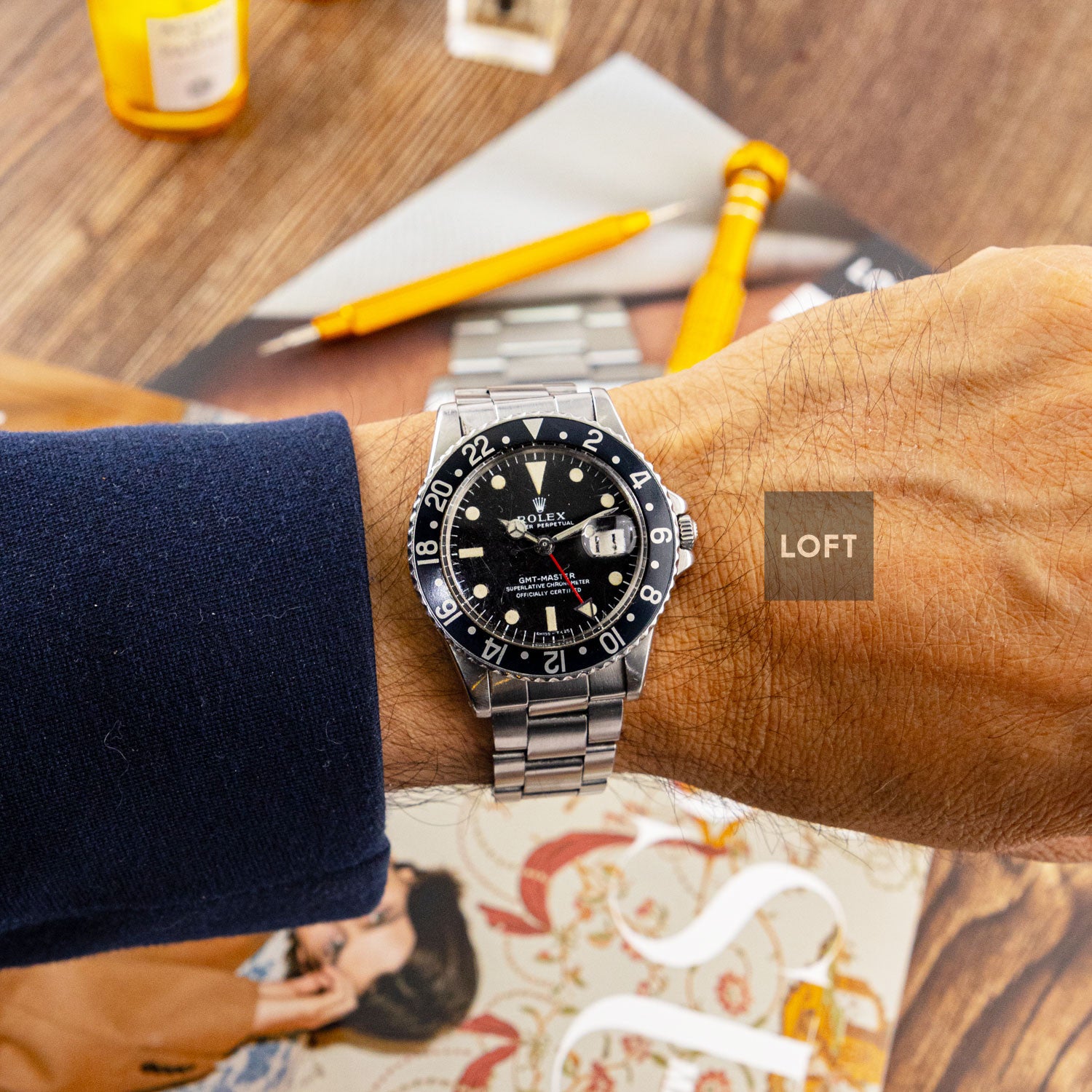 Rolex GMT-Master 1675 Black Bezel Vintage 40mm – LOFT