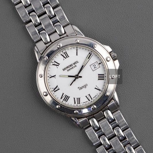 Raymond Weil Tango 5560 White Roman Dial 36 mm