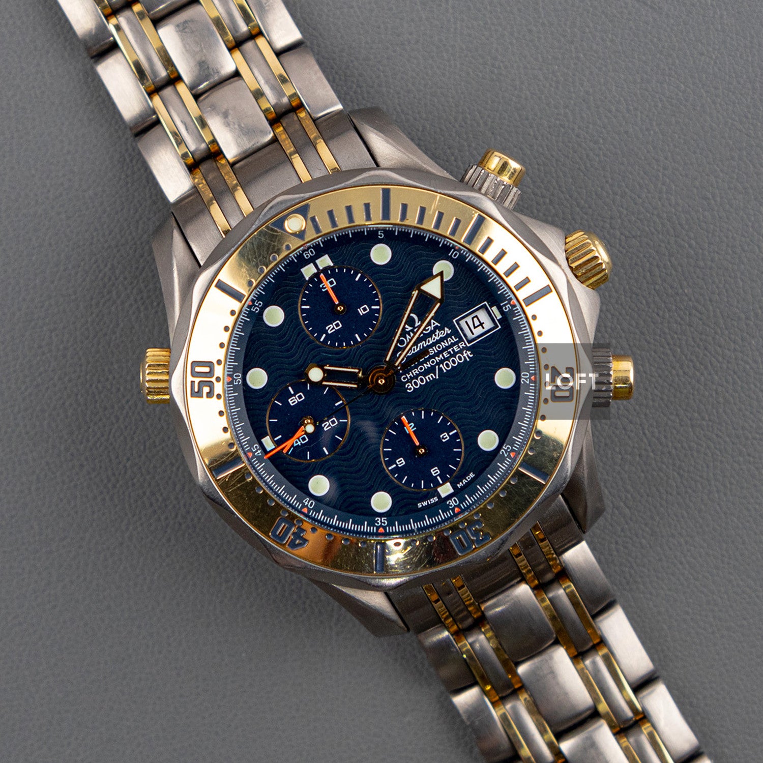 OMEGA Seamaster ゴールド シルバー 時計 Omega Seamaster Chrono Diver Titanium/Gold 43.75 mm – LOFT