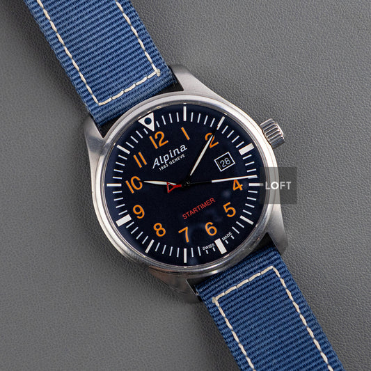Alpina Startimer Pilot Navy Blue Dial Blue 42 mm