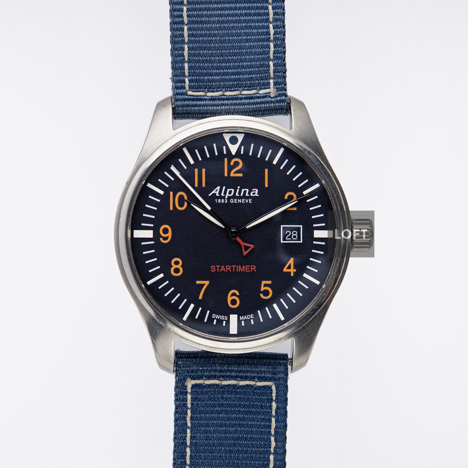 Alpina Startimer Pilot Navy Blue Dial Blue 42 mm