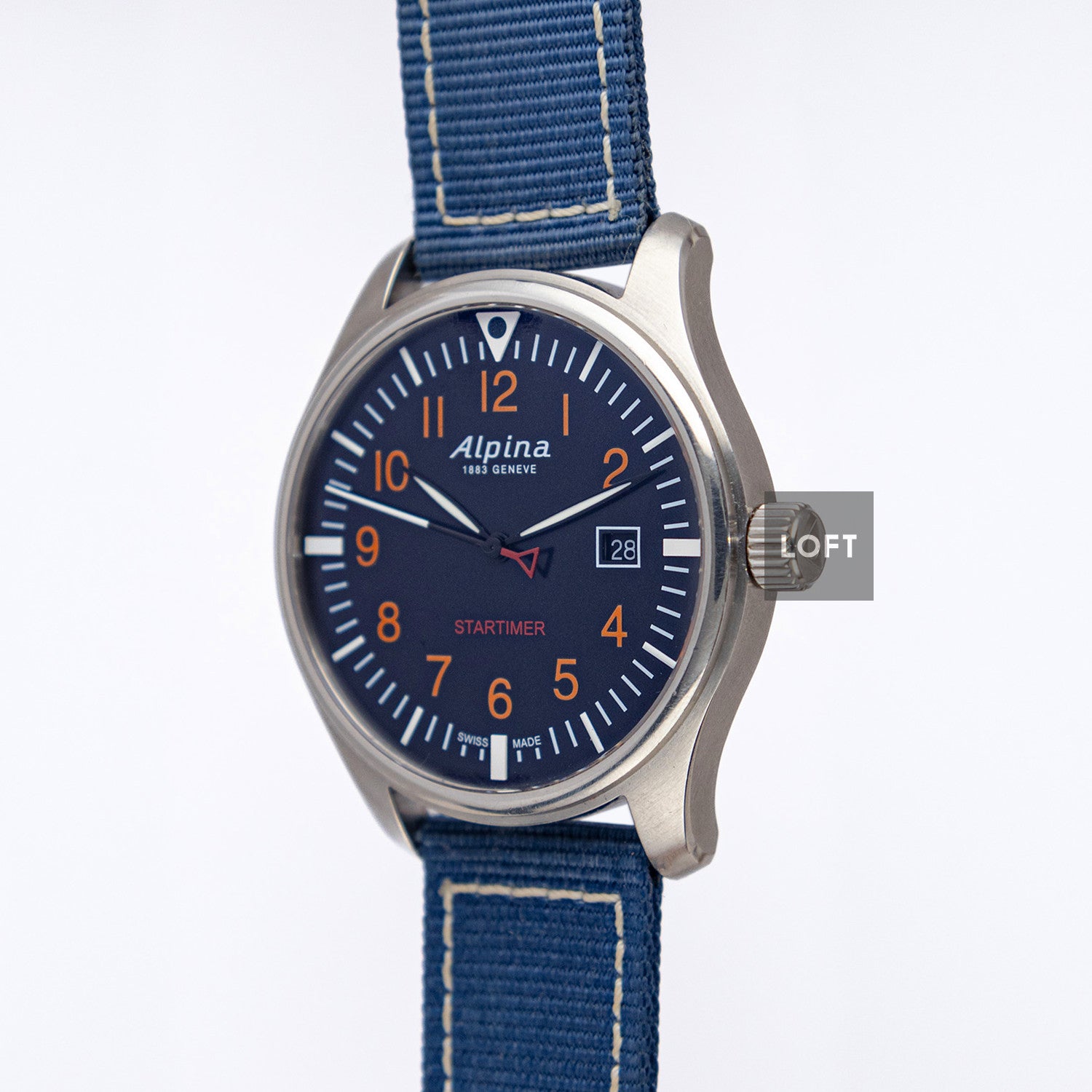 Alpina Startimer Pilot Navy Blue Dial Blue 42 mm