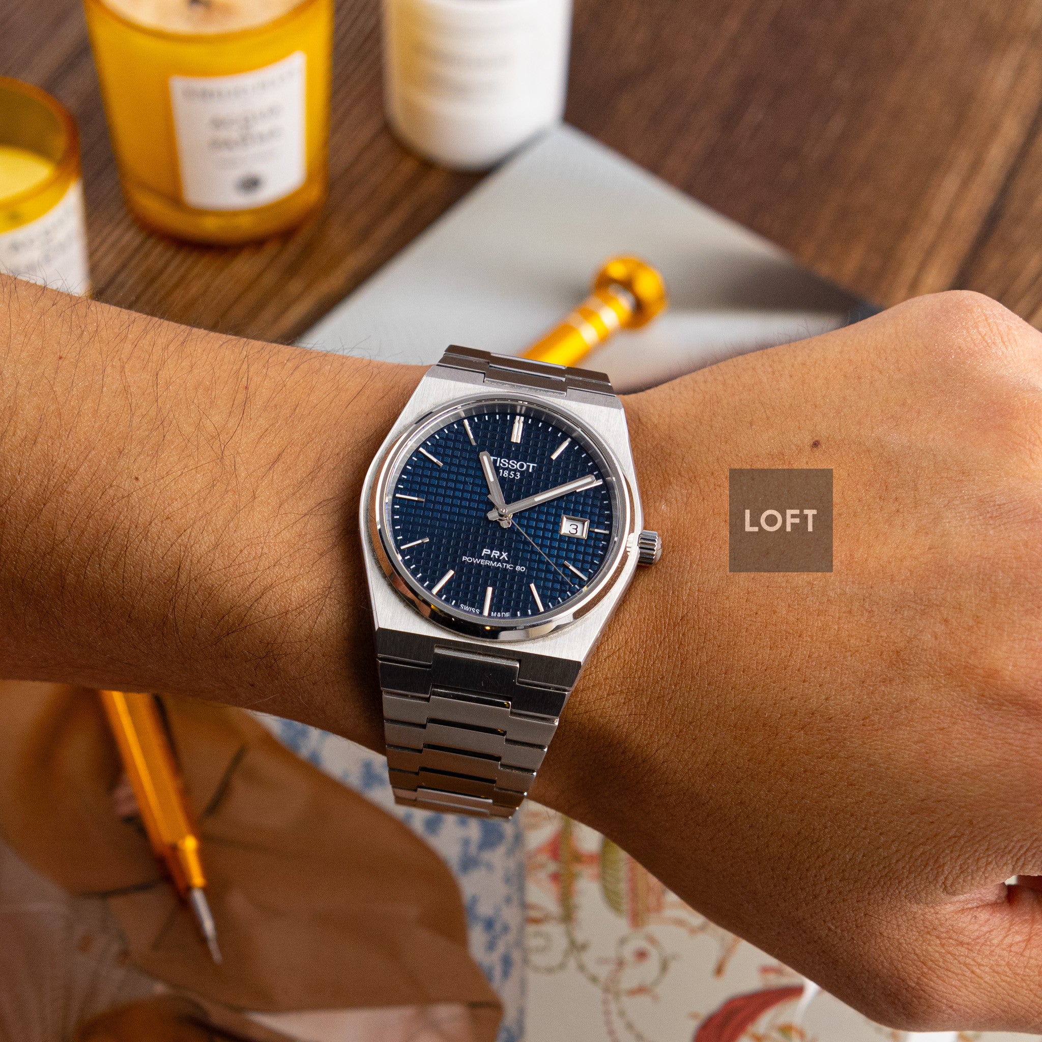 #tissot prx powermatic80 ブルー Tissot PRX Powermatic 80 Blue Dial, 40mm