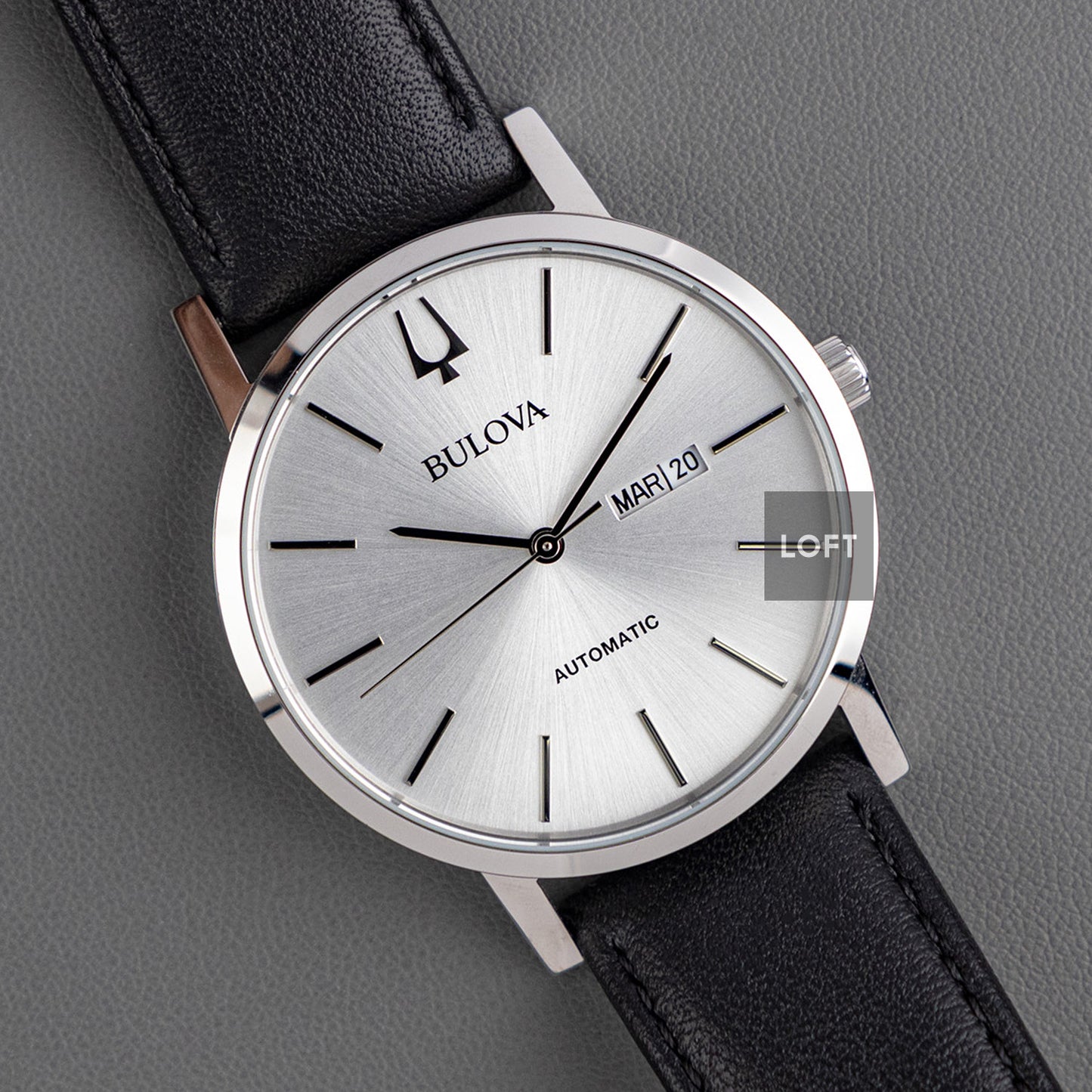 Bulova Classic Automatic Day-Date Silver Dial 42 mm