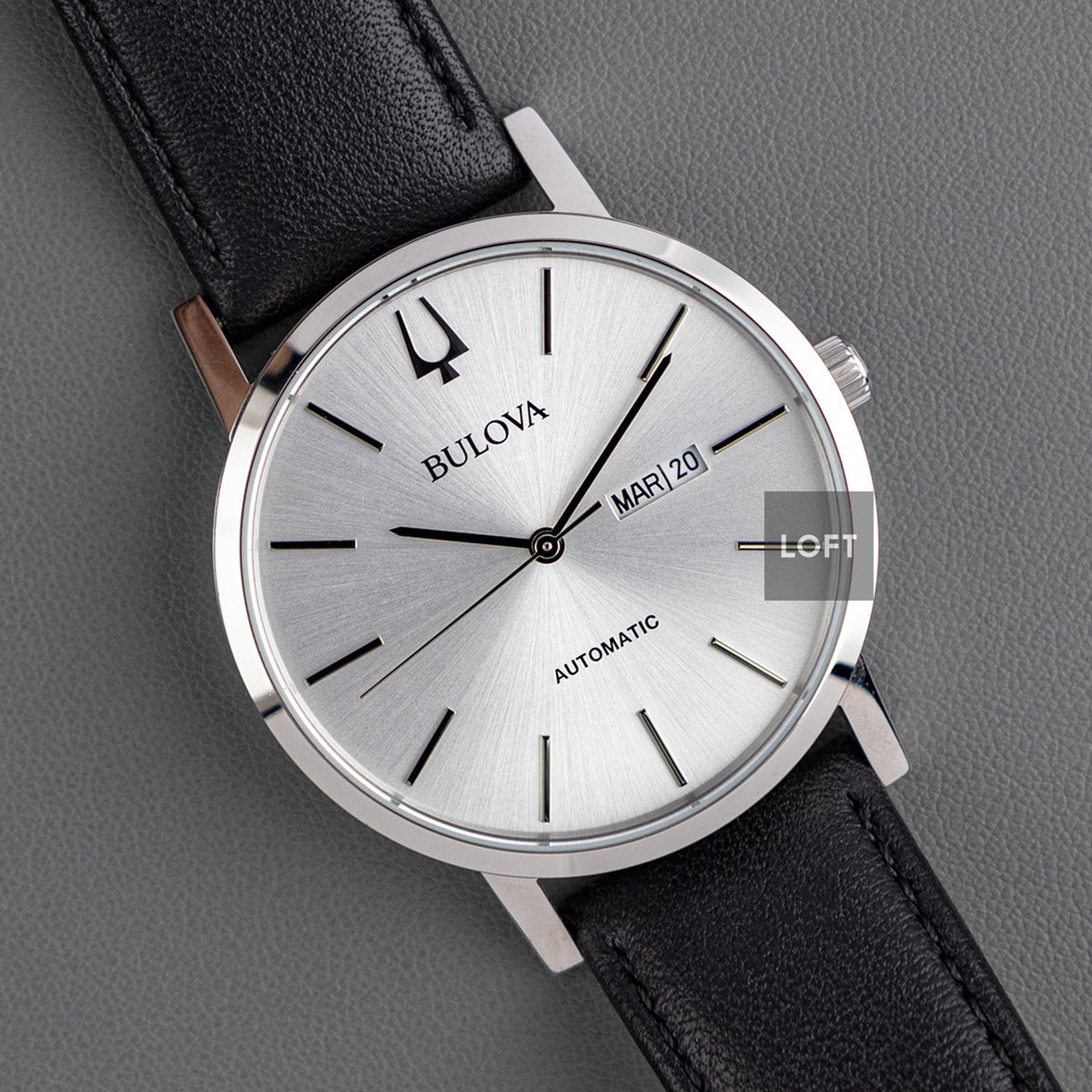 Bulova Classic Automatic Day-Date Silver Dial 42mm – LOFT display picture 2