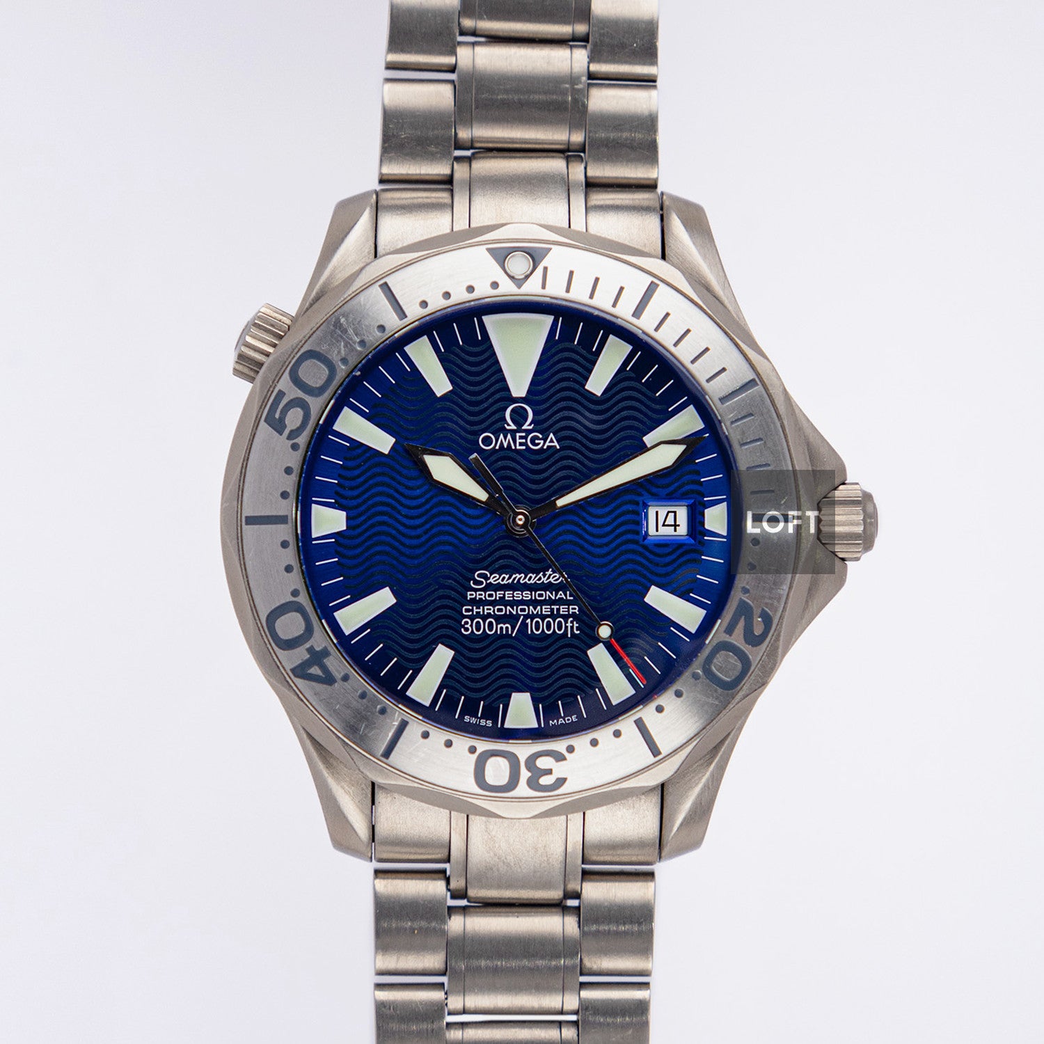 Omega Seamaster Diver 300M Titanium Blue Dial 41mm