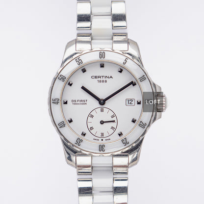 Certina DS First Lady Ceramic White Bracelet 34.8mm