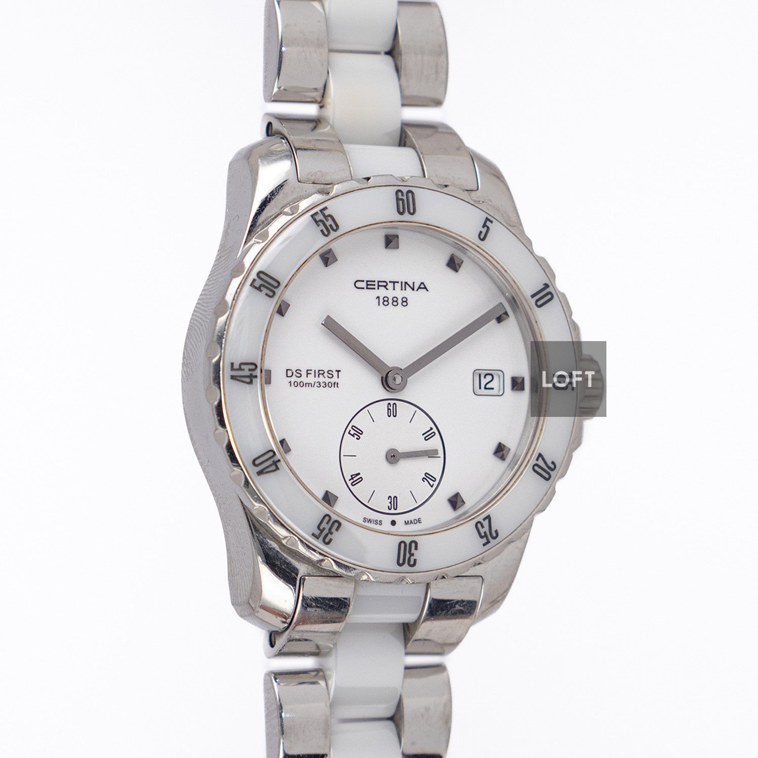 Certina DS First Lady Ceramic White Bracelet 34.8mm