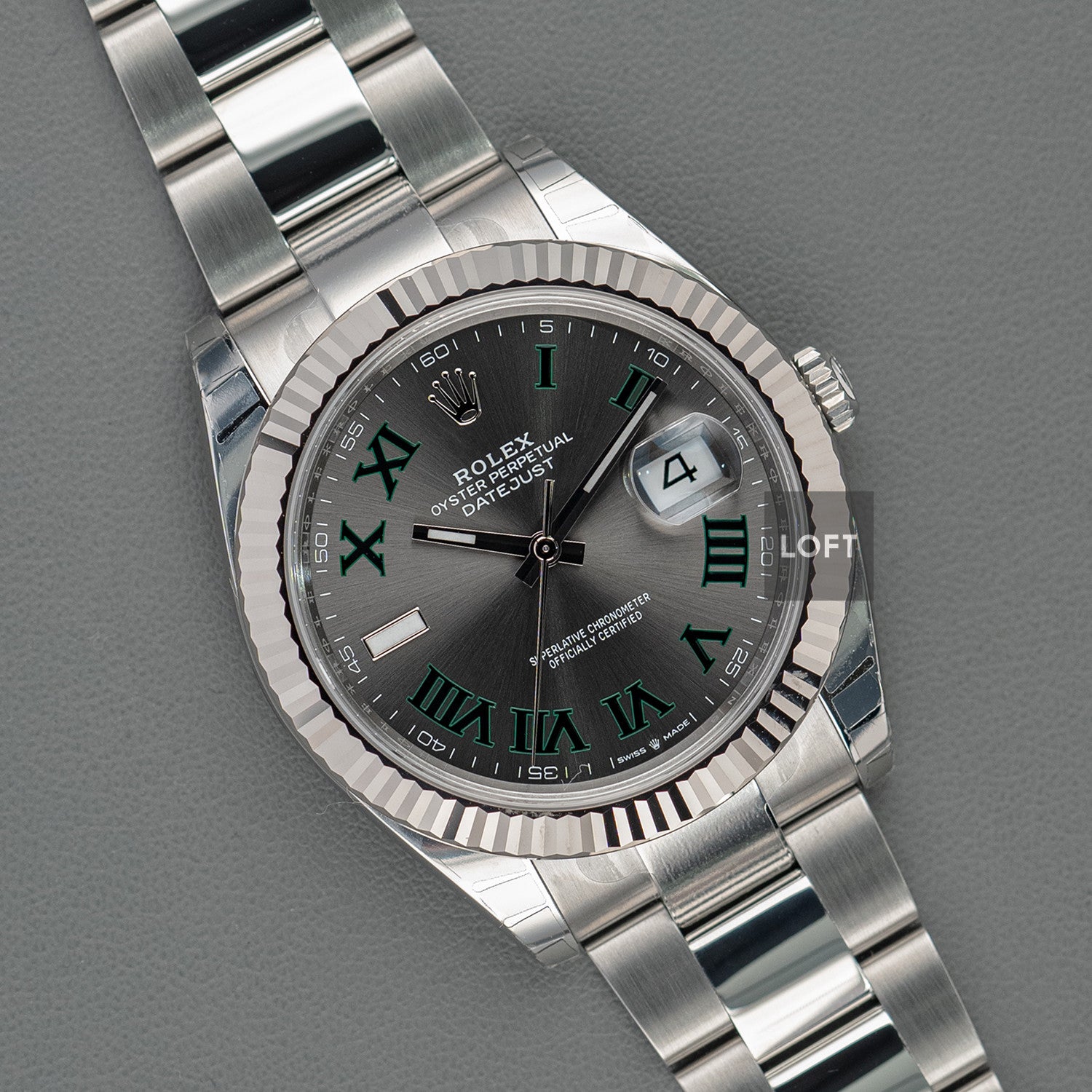 Rolex Datejust 126334 Wimbledon Oyster 41mm