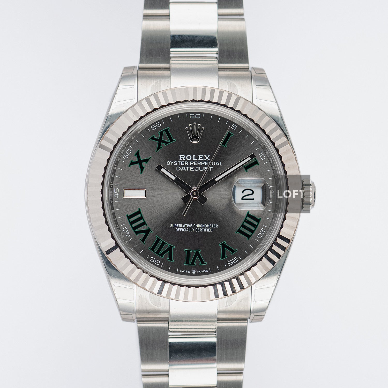 Rolex Datejust 126334 Wimbledon Oyster 41mm