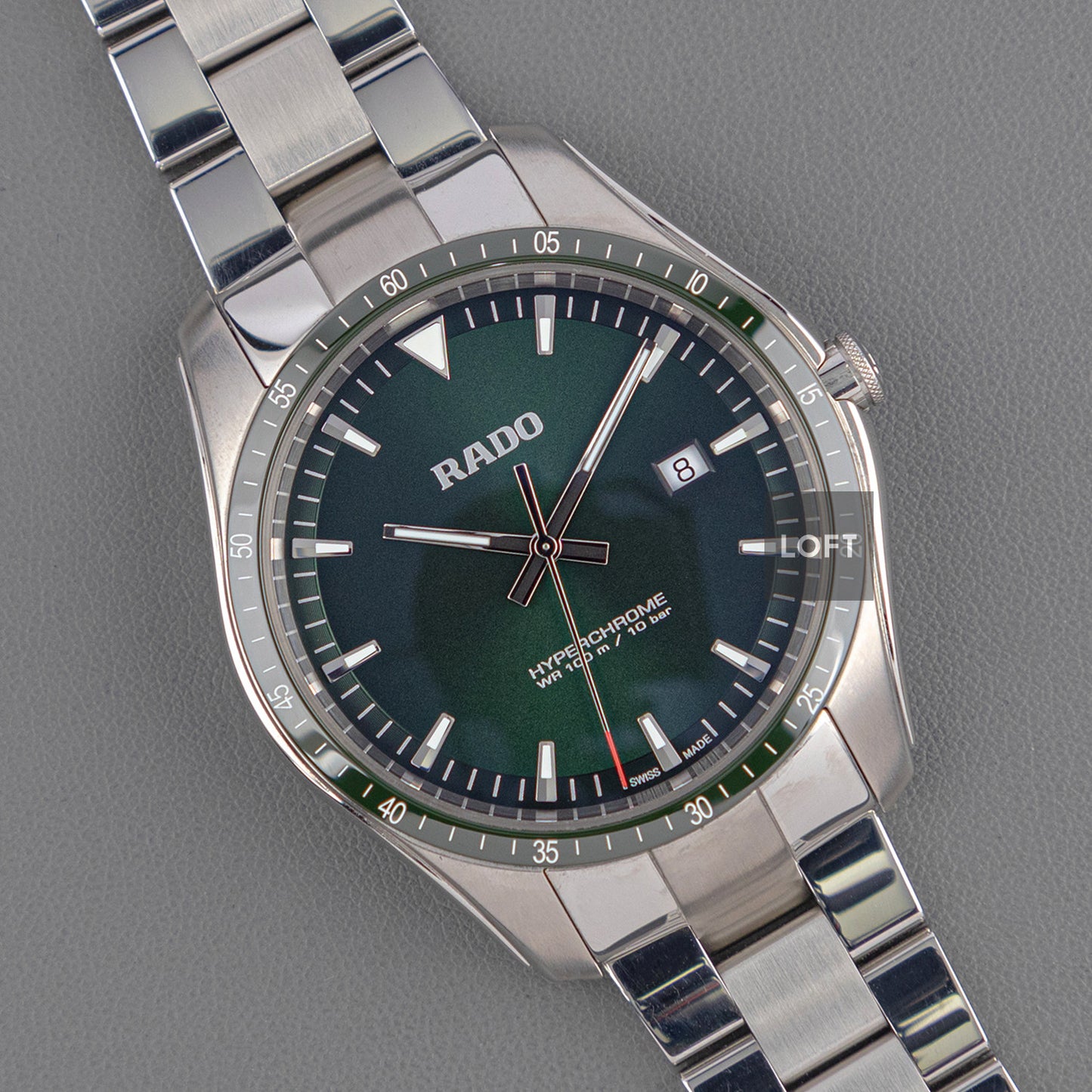 Rado HyperChrome Quartz Green Dial 44.9mm
