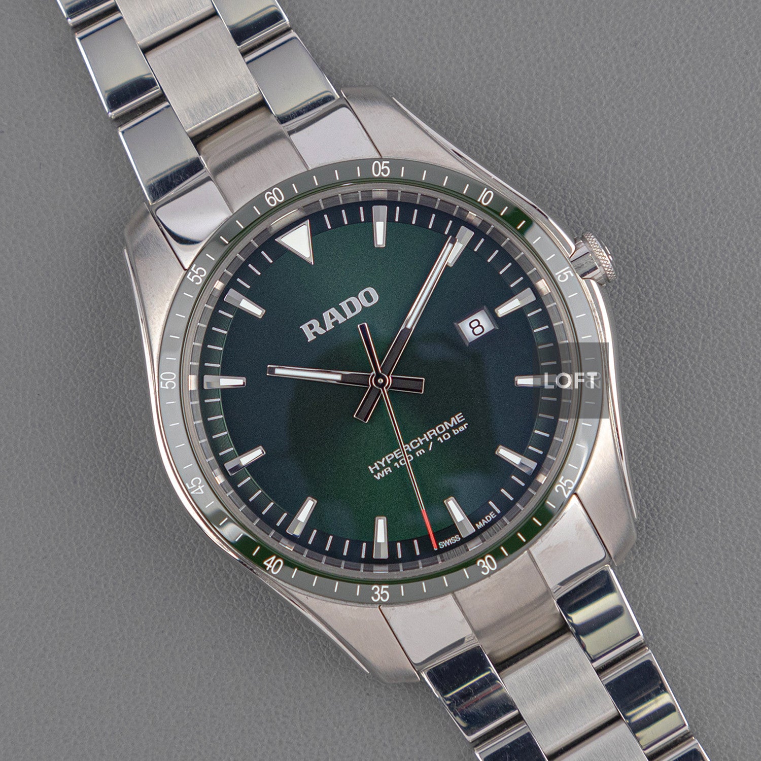 Rado HyperChrome Quartz Green Dial 44.9mm