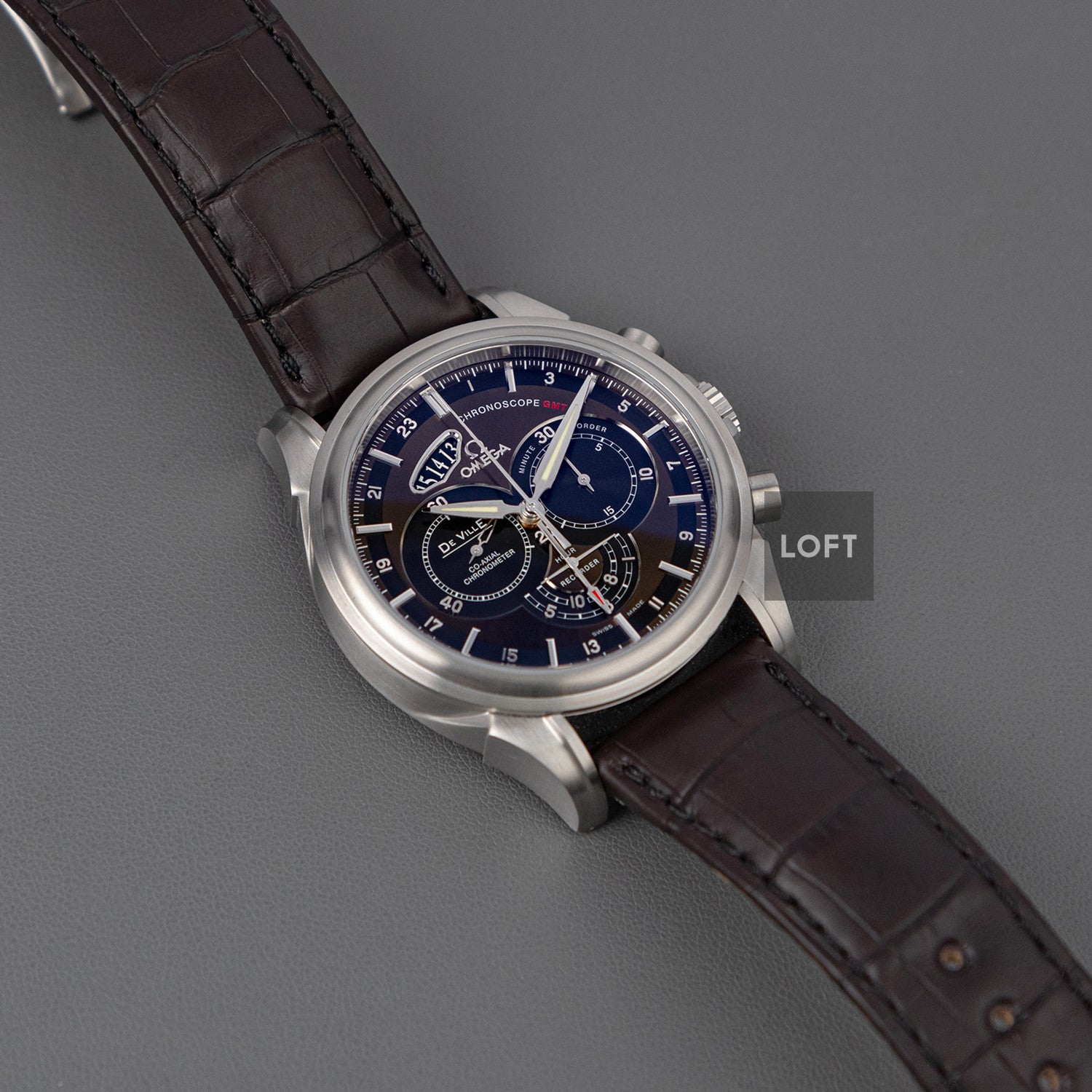 Omega De Ville Chronoscope Chronograph GMT 44mm