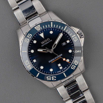 Mido Ocean Star 600 Chronometer Blue Dial 43.5mm